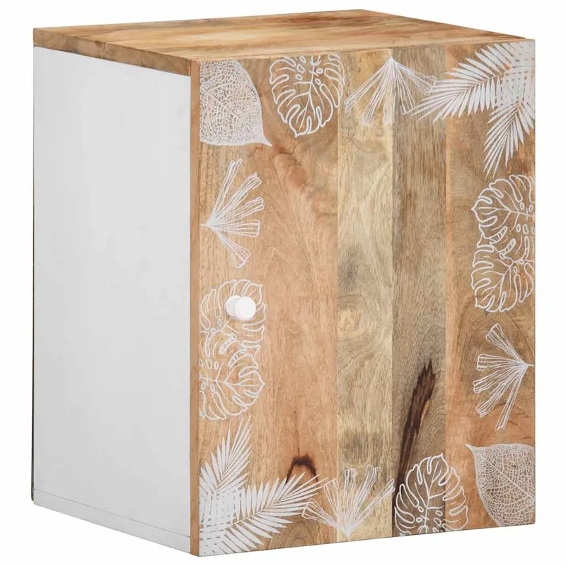 vidaXL κρεμαστό ντουλάπι μπάνιου 38x33,5x48 cm μασίφ ξύλο Mango