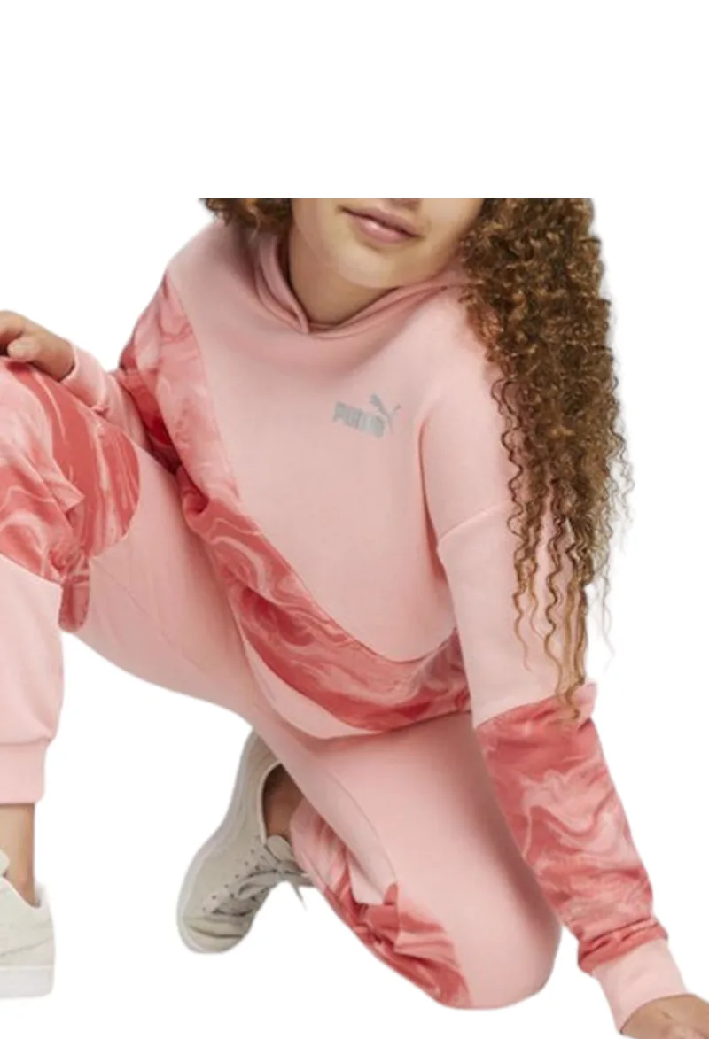 Μπλούζα Μακρυμάνικη Puma Power Cat Marbleized Hoodie 676438-63 Κορίτσι