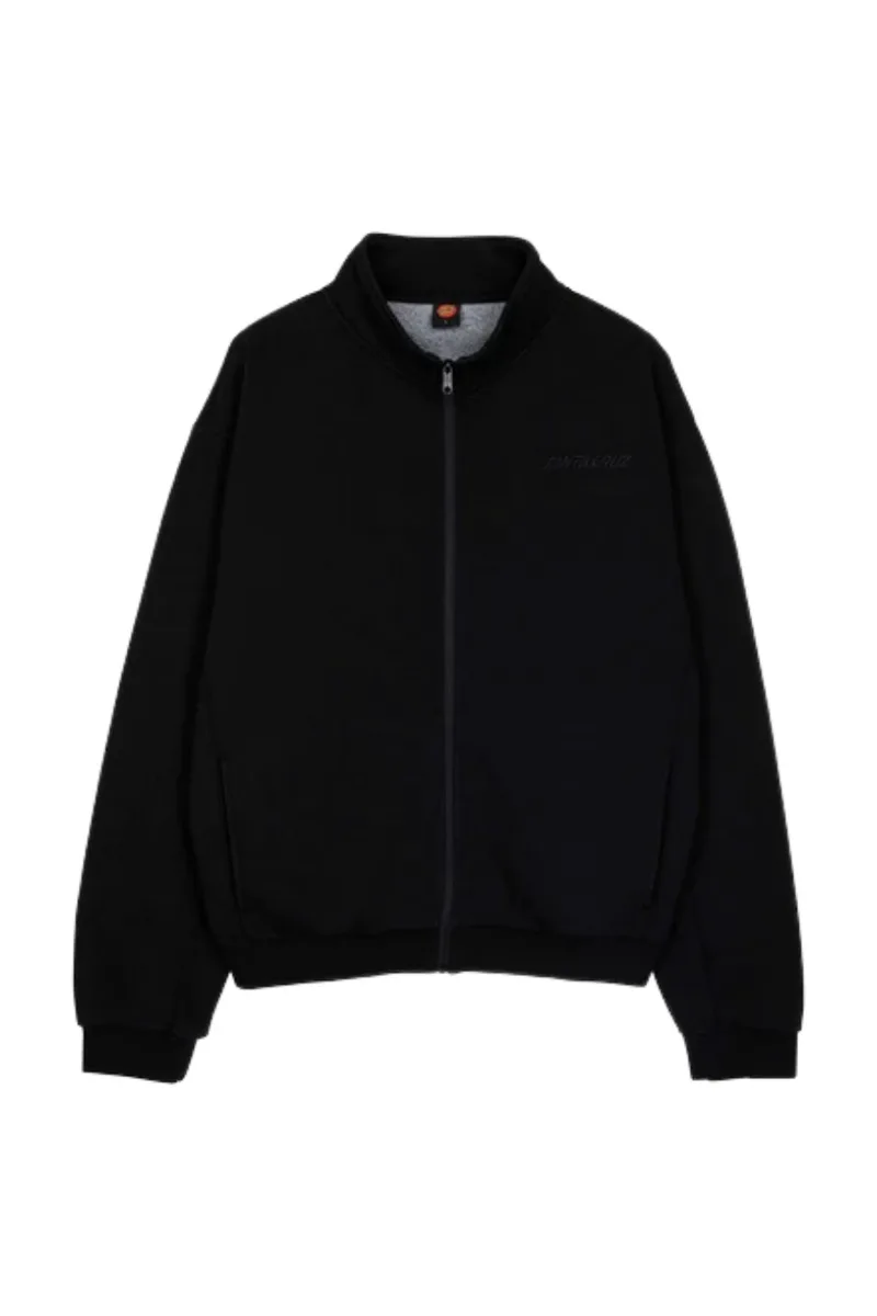 SANTA CRUZ Φούτερ λαιμόκοψη Team Track Top - ΜΑΥΡΟ-SCA-CRW-9764-BLACK