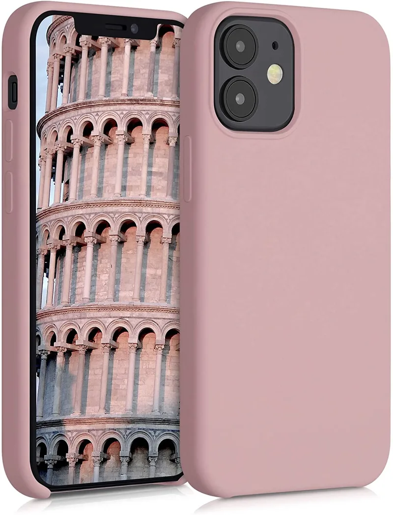 KWmobile Θήκη Σιλικόνης Apple iPhone 12 mini - Soft Flexible Rubber Cover - Rose Tan (52640.193)
