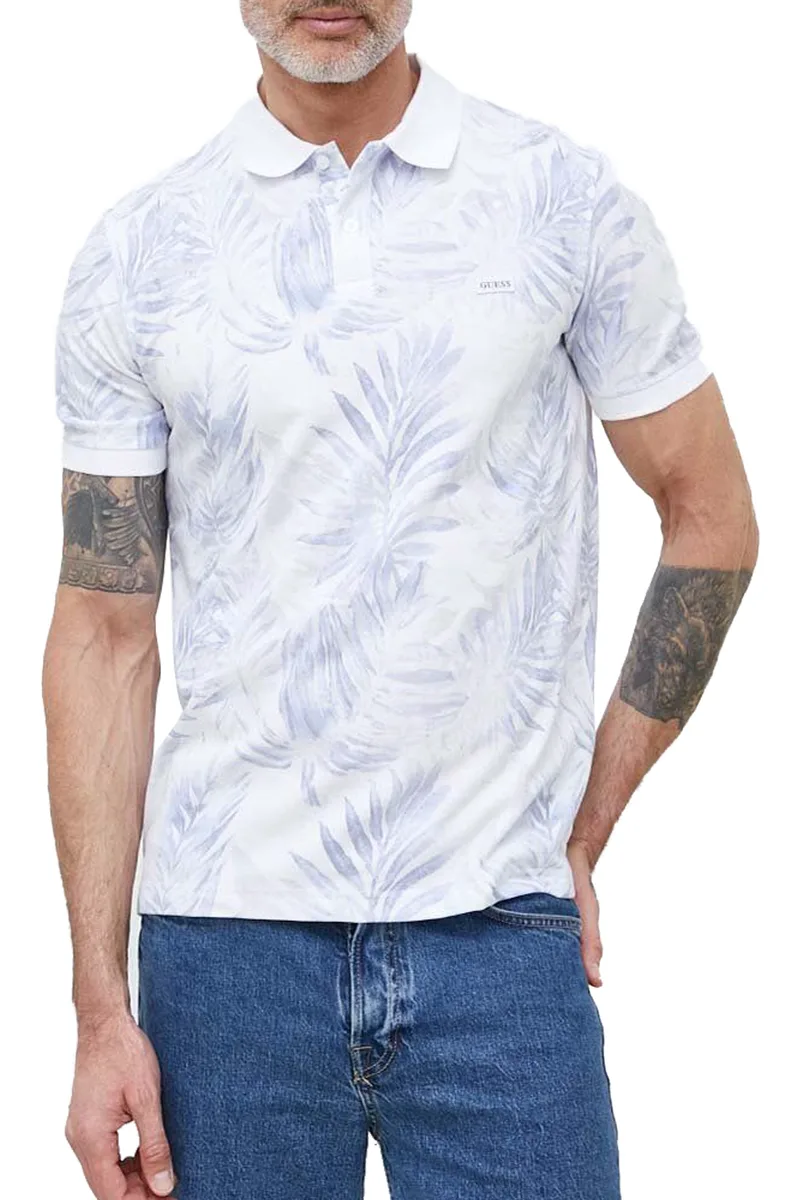 Μπλούζα Polo Guess Patch Aop M3GP10KBQ40-P7HW Ανδρικό