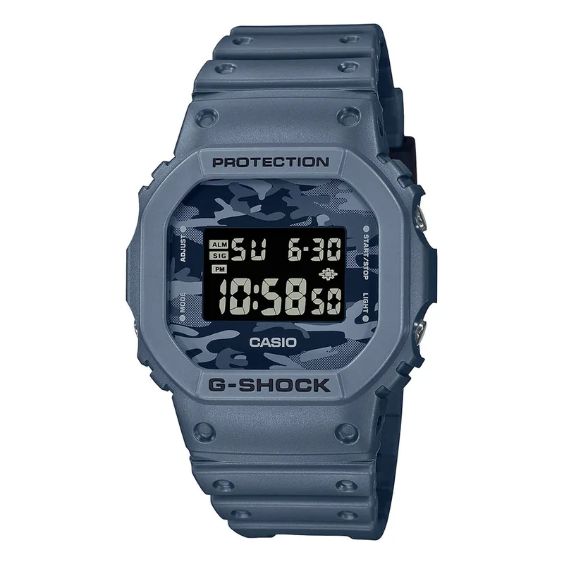 CASIO G-Shock Camo Utility Series Blue Rubber Strap DW-5600CA-2ER