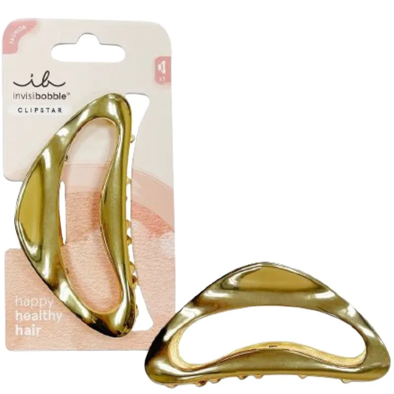 Invisibobble Clipstar Χρυσό Luxe Κλάμερ Ιδανικό για Σγουρά & Πυκνά Μαλλιά 1 Τεμάχιο