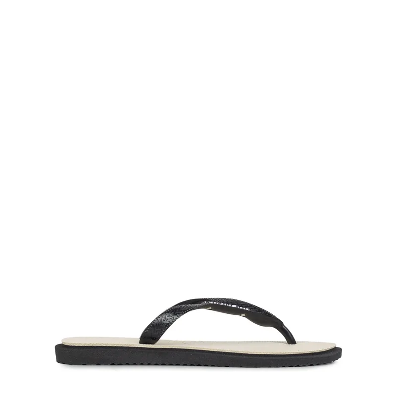 Σαγιονάρες γυναικείες Havaianas Μαύρο-Μπεζ 4149944-0090 Havaianas Top Square Fusion 262