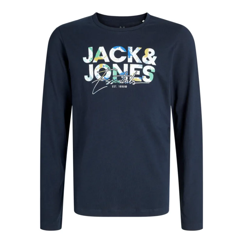 Jack & Jones "Geplas Tee",μακό μπλούζα με μεταξοτυπία - Sky Captain