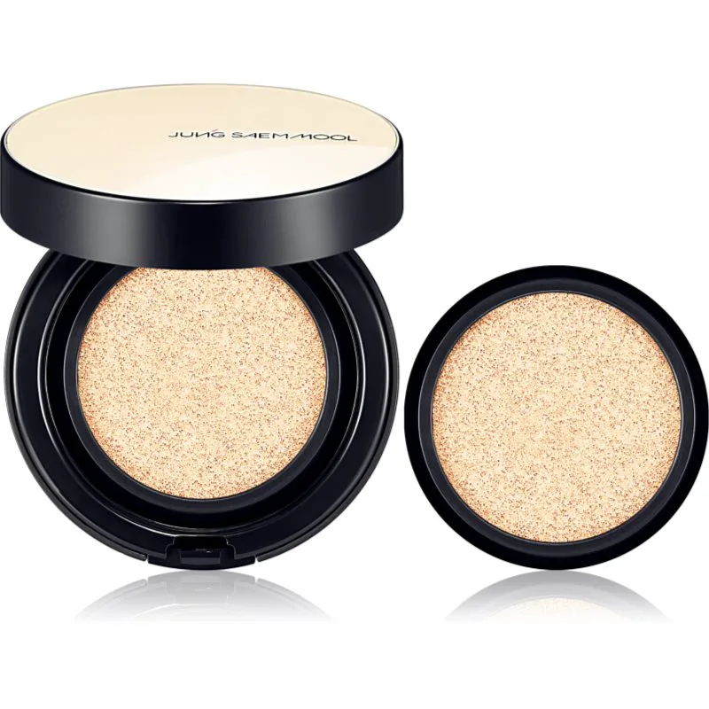 JUNG SAEM MOOL Essential Skin Nuder Cushion ενυδατικό make-up σε σφουγγαράκι + ανταλλακτικό για γέμιισμα απόχρωση Fair Ροζ 2x14 γρ