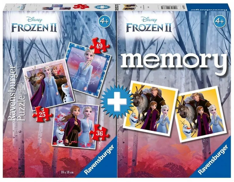 ΕΠΙΤΡΑΠΕΖΙΟ RAVENSBURGER ΨΥΧΡΑ ΚΑΙ ΑΝΑΠΟΔΑ MEMORY 48ΤΜΧ - 3 PUZZLE 110TMX (20673)