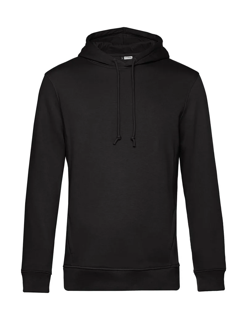 Organic Hoodie Φούτερ WU33B B & C Black Pure