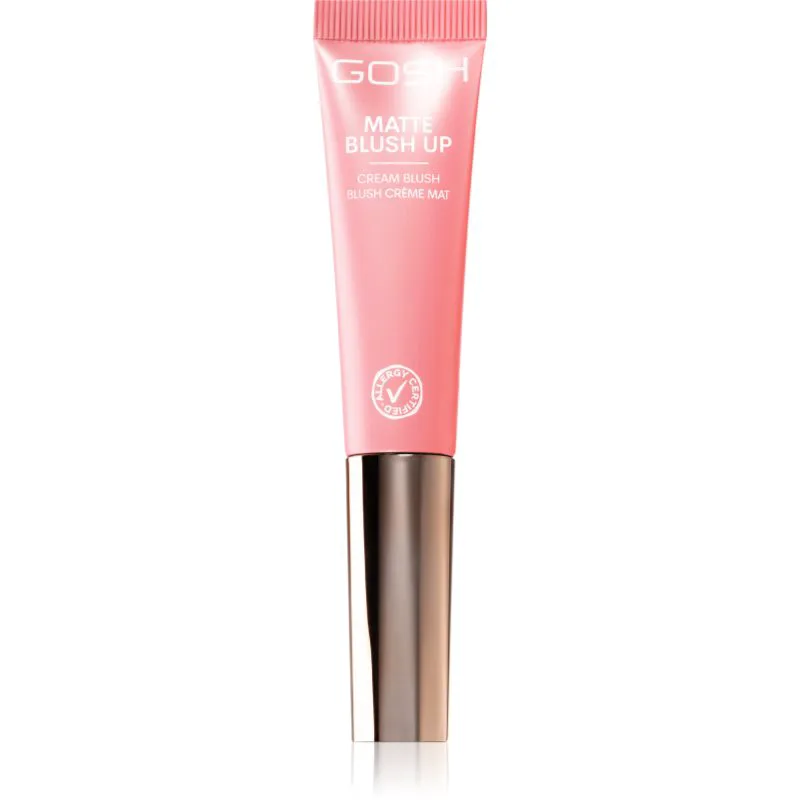 GOSH COPENHAGEN Matte Blush Up υγρό ρουζ με ματ αποτελέσματα απόχρωση 002 Dusty Rose 14 ml