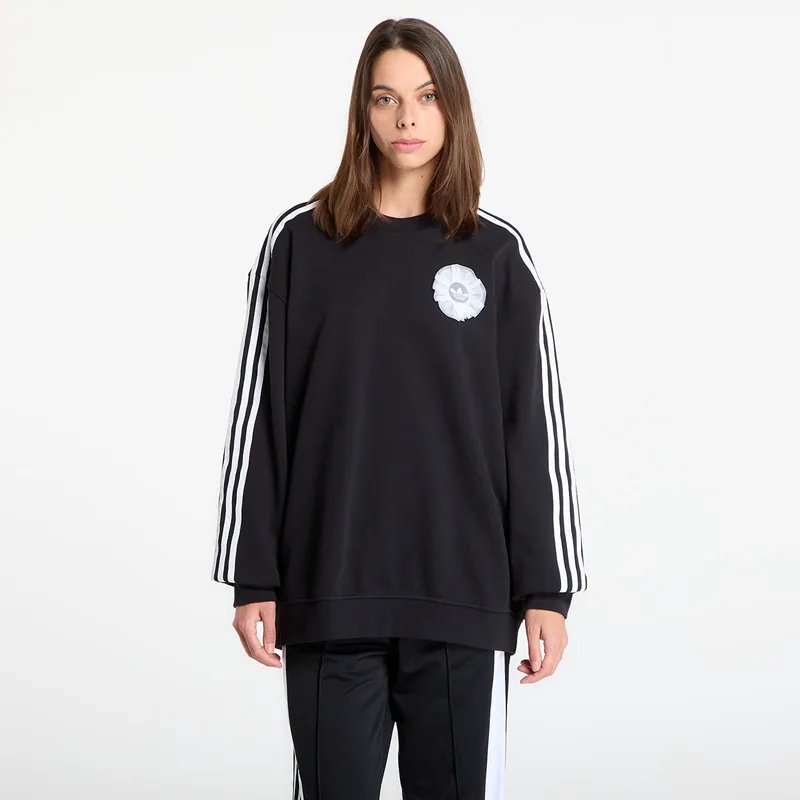 Πουλόβερ adidas Lace Branding Crew Sweatshirt Black S