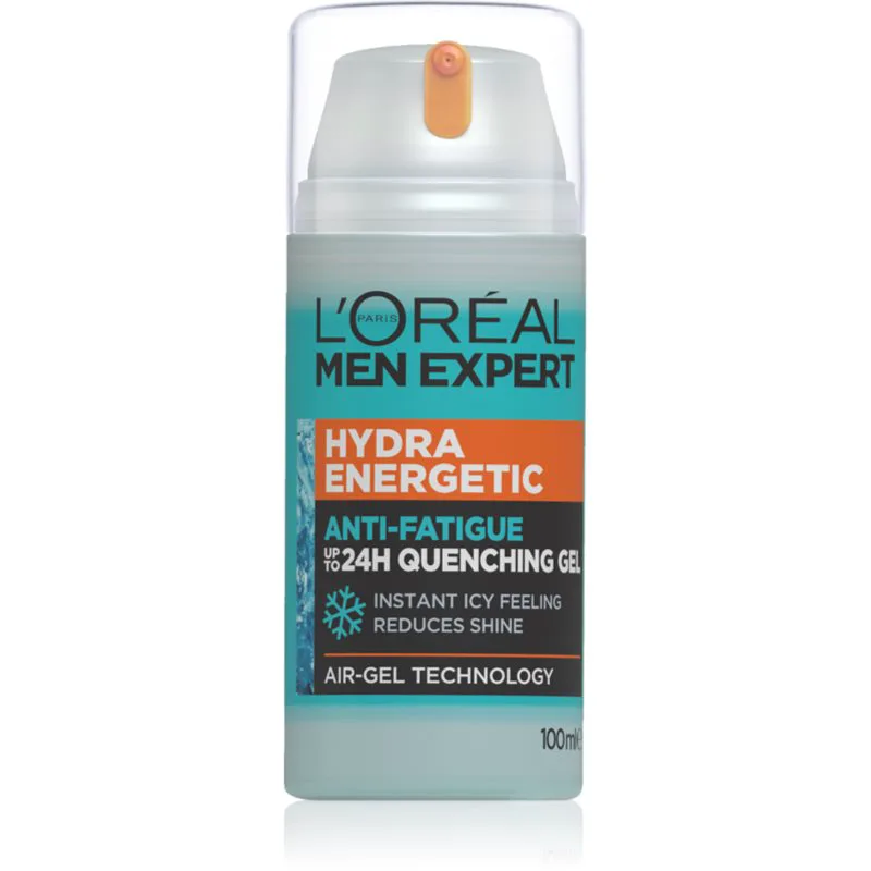 L’Oréal Paris Men Expert Hydra Energetic Τζελ για ενυδατικά και ματ αποτελέσματα για άντρες 100 ml