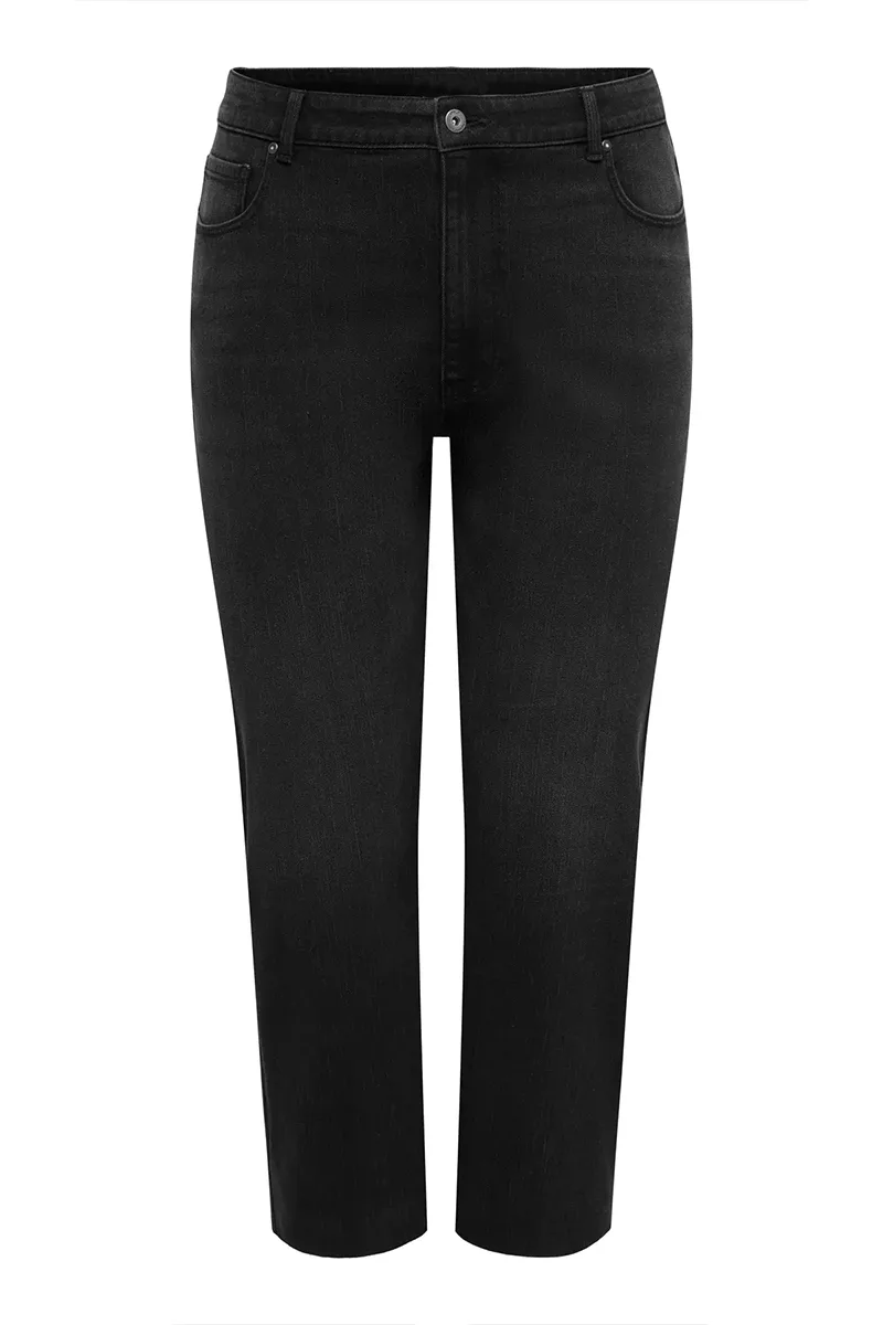 Jean παντελόνι 7/8 σε denim black χρώμα
