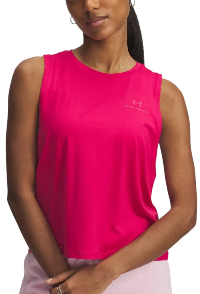 Μπλούζα Αμάνικη Under Armour Rush Energy Crop 1383654-681 Γυναικείο