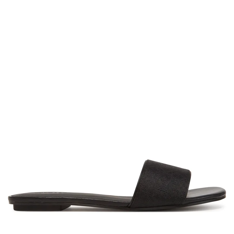 Παντόφλες Calvin Klein Flat Slide Jacq HW0HW02389 Μαύρο