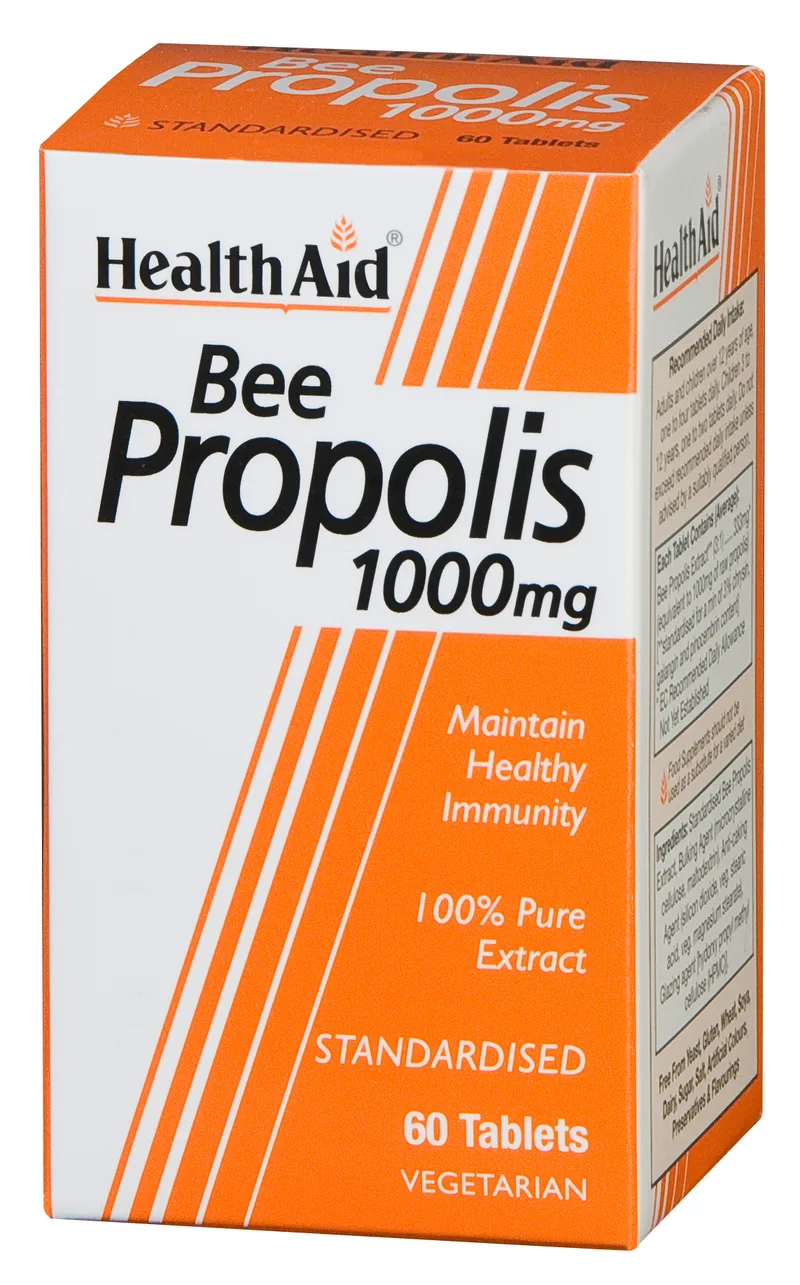HEALTH AID Bee Propolis 1000mg 60 Ταμπλέτες