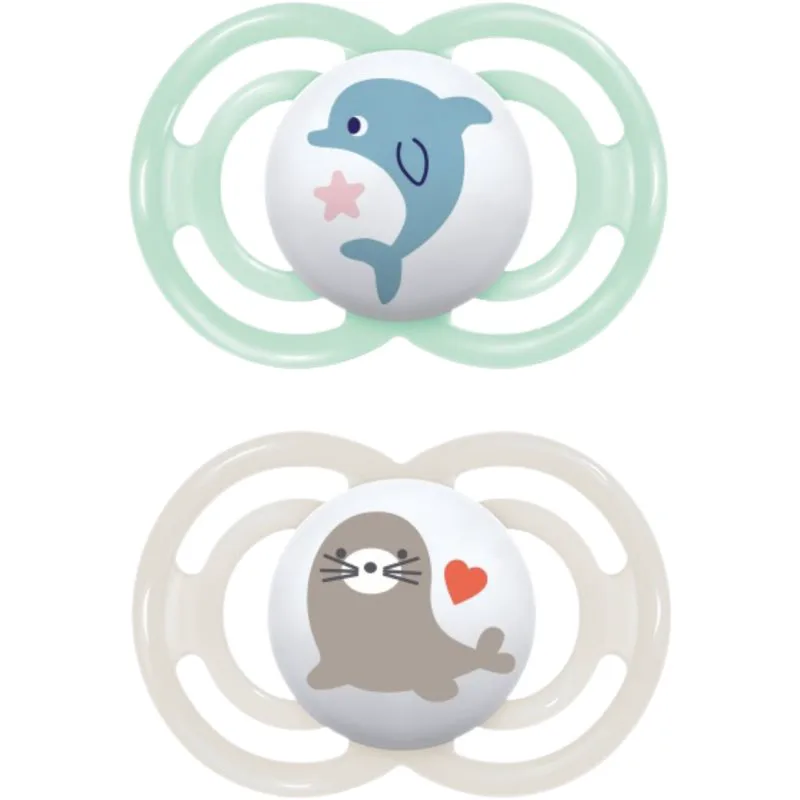 MAM Perfect 6+ months πιπίλα Mint/ Grey 2 τμχ