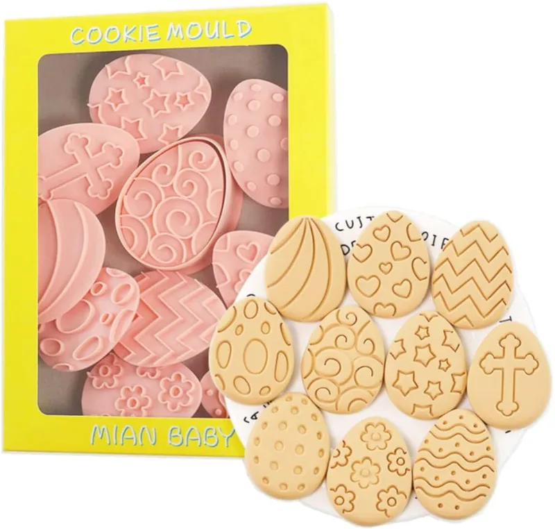 Sandwich/Cookie Cutters Set, Easter Eggs – 10τμχ