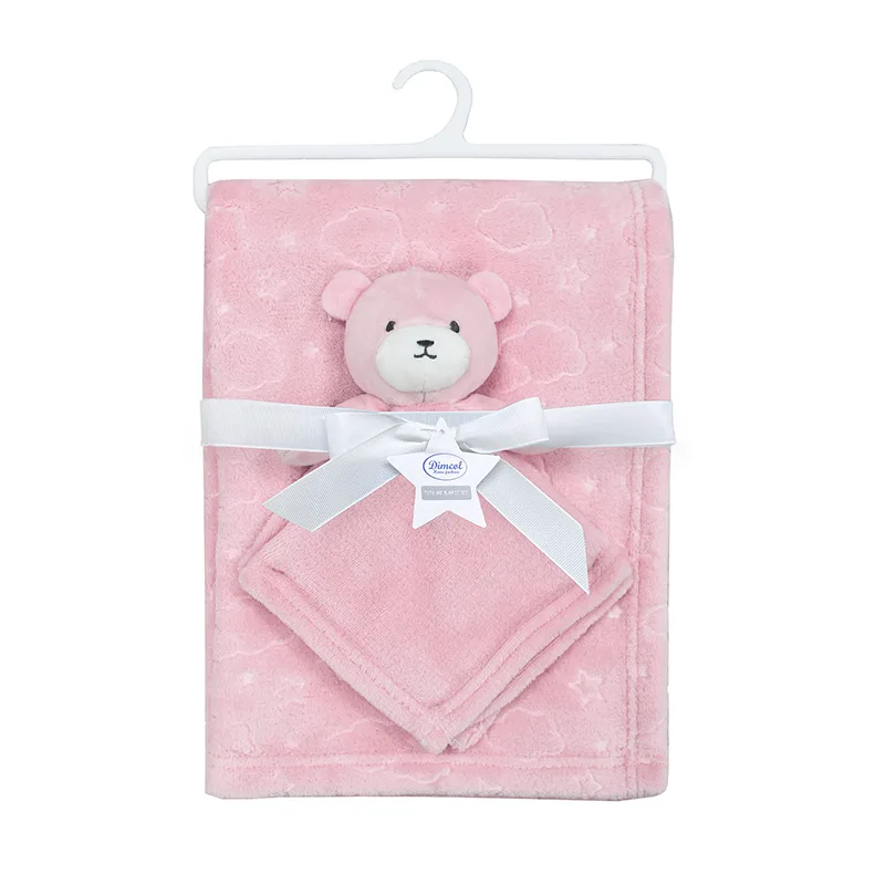 Κουβέρτα Fleece 75x100 + Πανάκι Παρηγορίας Dimcol Bear 08 (75x100)