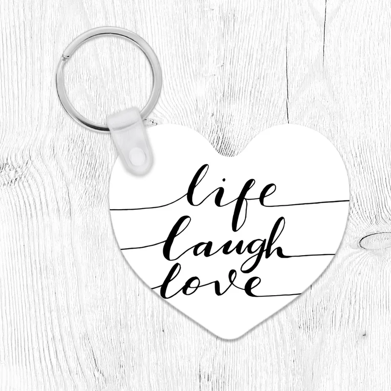 Live Laugh Love - Μπρελόκ - Καρδιά