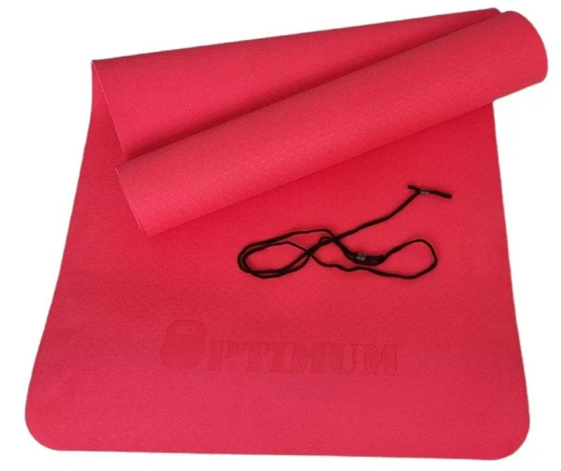 ΣΤΡΩΜΑ OPTIMUM TPE YOGA MAT ΚΟΚΚΙΝΟ (183 X 61 X 0.6 CM)