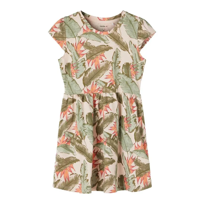 Φόρεμα μακό κορίτσι name it-13189009-Peach Whip-organic cotton