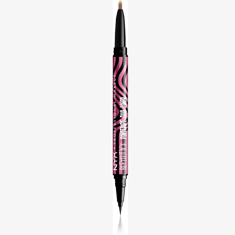 NYX Professional Makeup Beetlejuice Pinstripe Duo Liner eyeliner 2 in 1 color 01 Pink Chrome 0.5ml