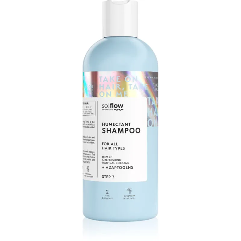 so!flow Humectant Shampoo for All Hair Types ενυδατικό σαμπουάν για όλους τους τύπους μαλλιών 400 ml