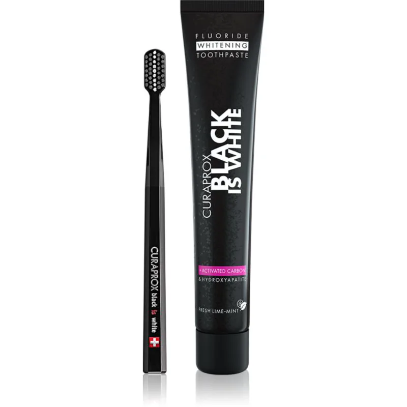 Curaprox Black is White Σετ οδοντιατρικής φροντίδας