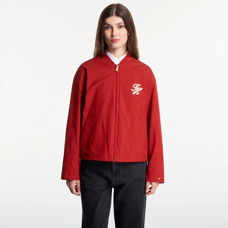 Μπουφάν Tommy Hilfiger Cotton Bomber Dark Magma S