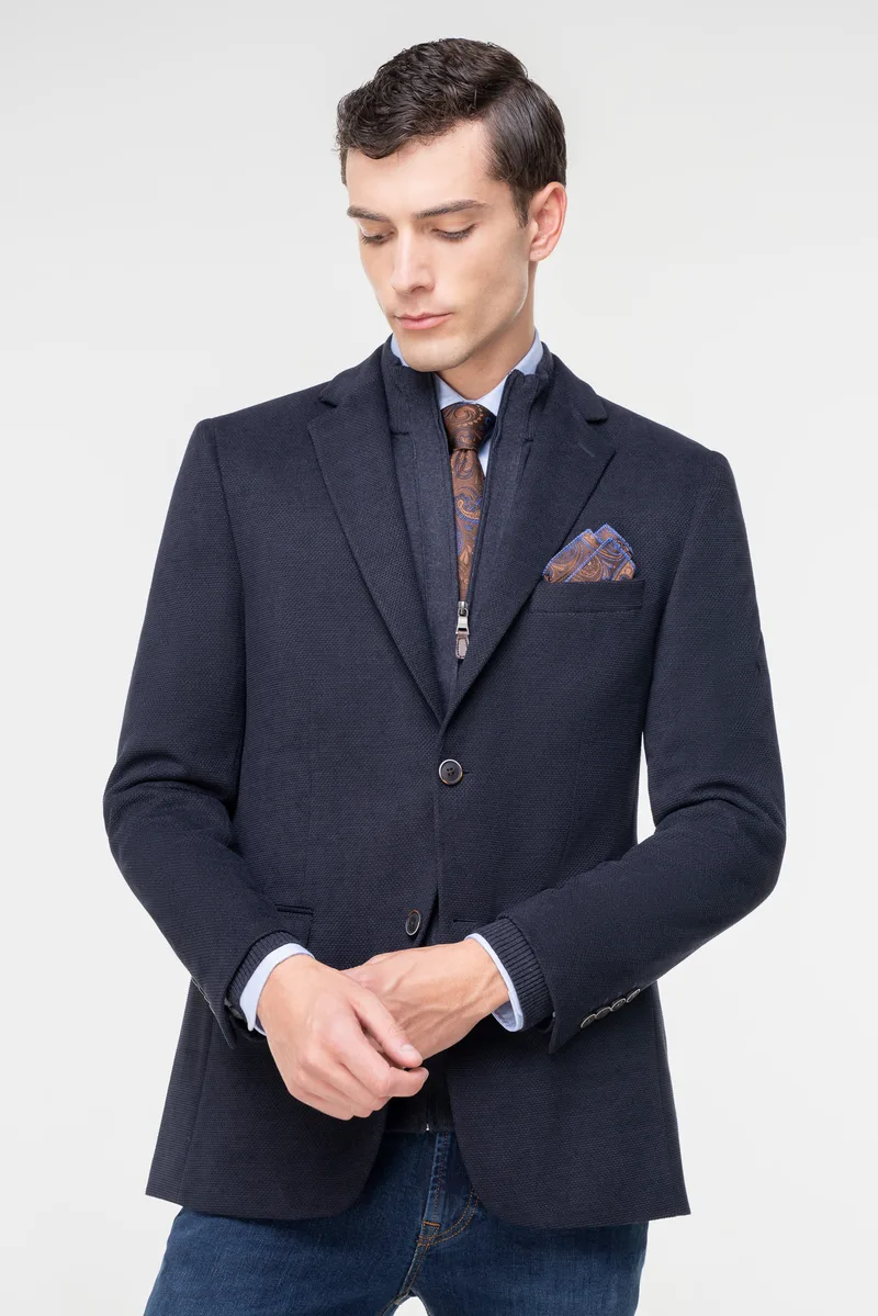 Fragosto Σακάκι Blazer της σειράς Ontario - FRB23 8609 6 Dark Blue