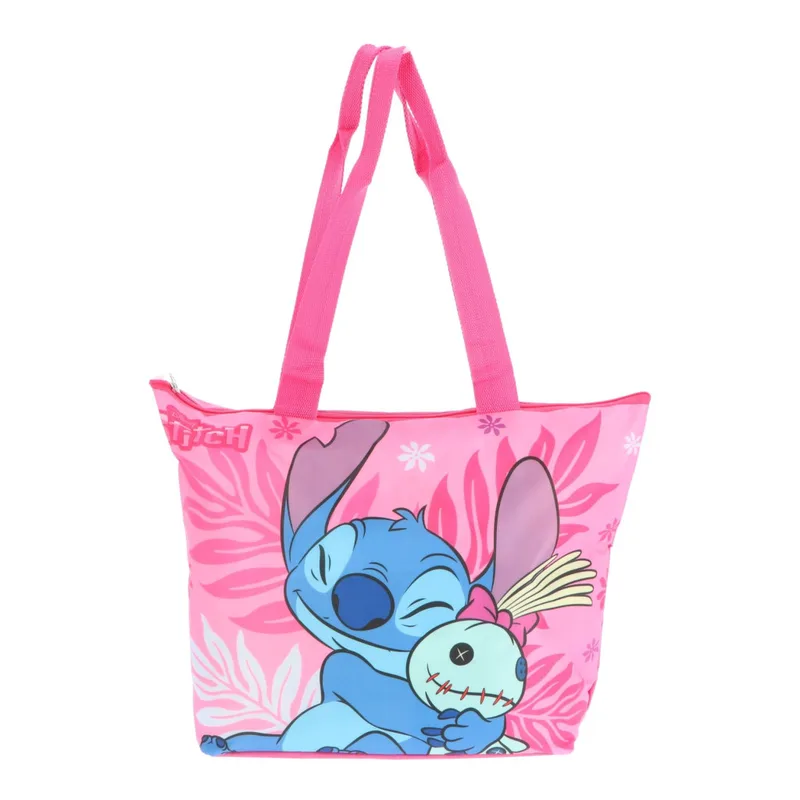 Disney Lilo and Stitch Scrump Τσάντα Παραλίας Μεγάλης Χωρητικότητας 47x33x15 cm Ροζ