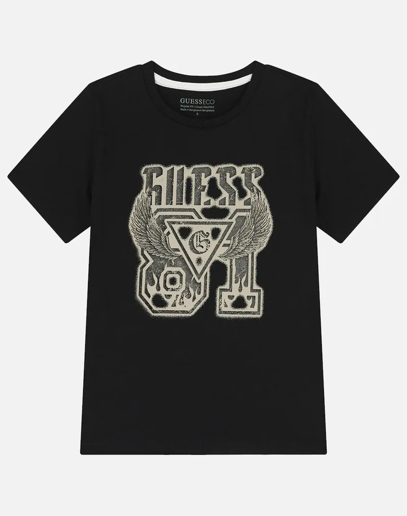 GUESS KIDS SS T-SHIRT ΜΠΛΟΥΖΑ ΠΑΙΔΙΚΟ BOY L6RI01K8HM4-JBLK Black