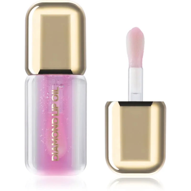 Dermacol Diamond Lip Oil λάδι με χρώμα για τα χείλη για αύξηση του αποτελέσματος απόχρωση 01 Strawberry Cream 4 ml
