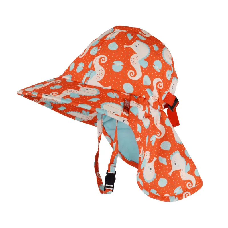 Αντηλιακό Cape Καπέλο 6-24μηνών UPF50 Sunhat Seahorse Zoocchini ZOO15068 (Μέγεθος: 6-24 Μηνών) - Zoocchini - ZOO15068-6-24M