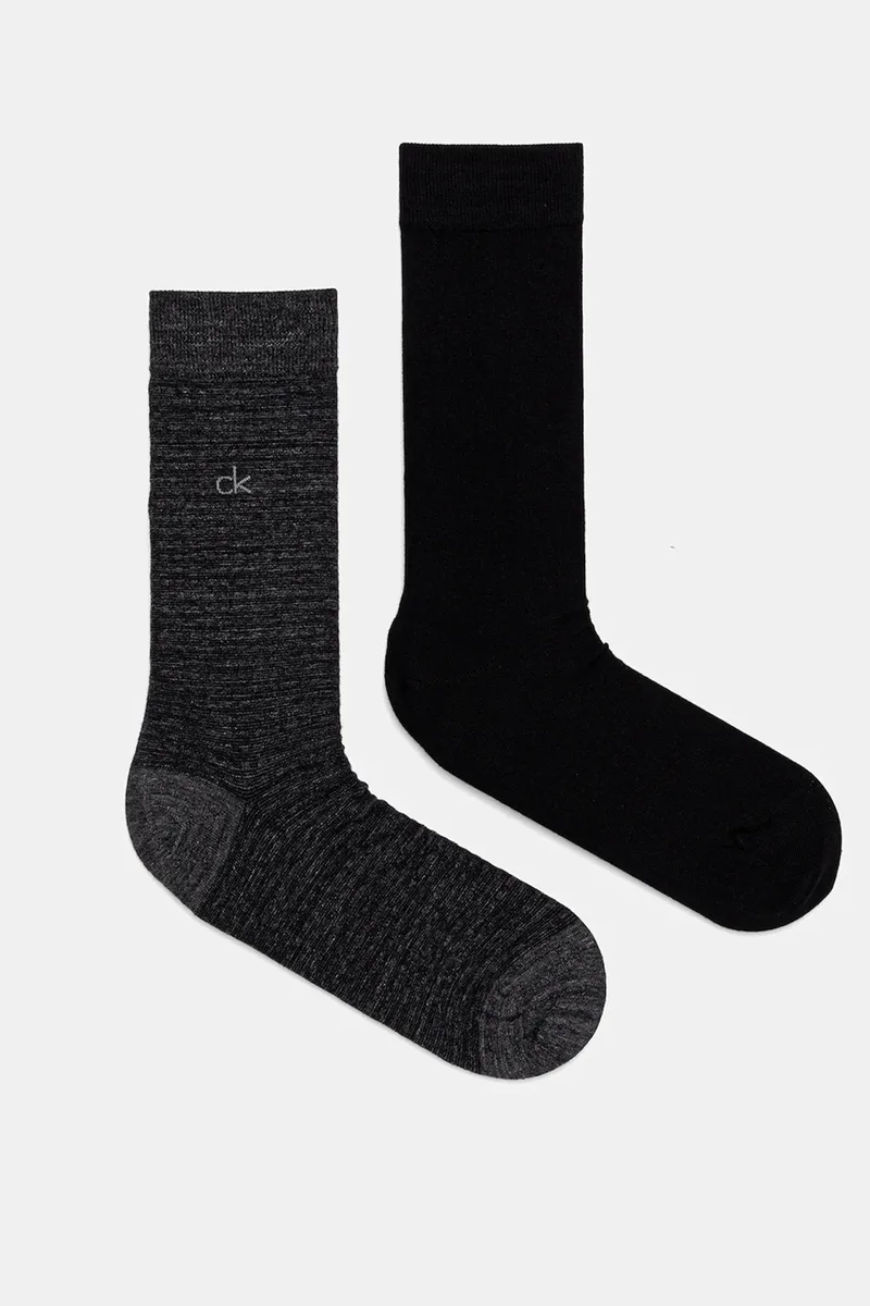 Calvin Klein ανδρικές κάλτσες CK men socks (Συσκ. με 2 ζεύγη)-701235971-001