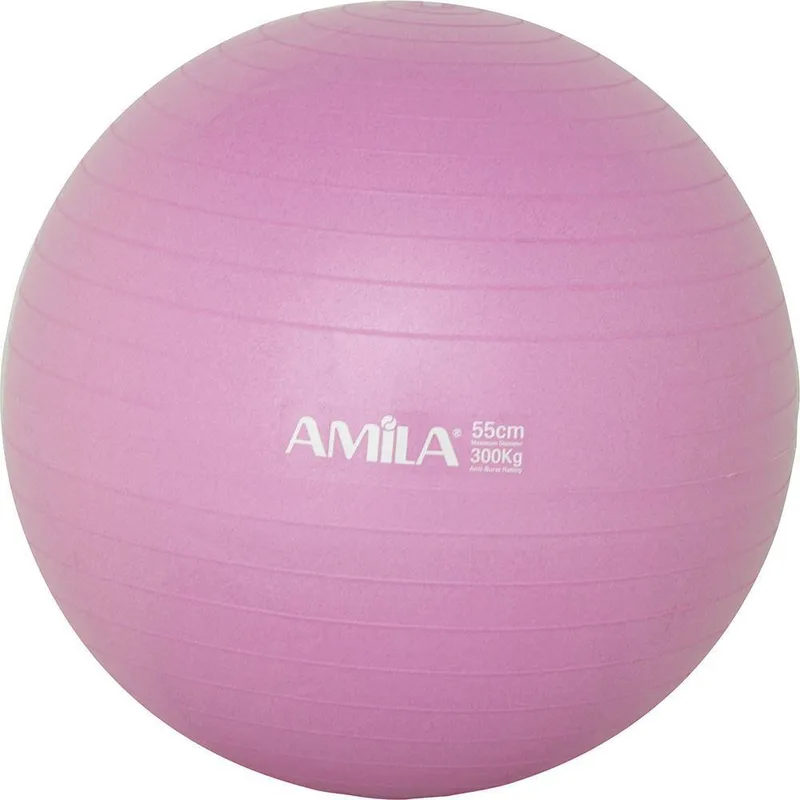 ΜΠΑΛΑ ΓΥΜΝΑΣΤΙΚΗΣ AMILA GYMBALL 95827 ΡΟΖ (55 CM)