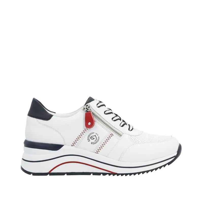 Remonte D0T04-81 Ανατομικό Δερμάτινο Sneaker Λευκό