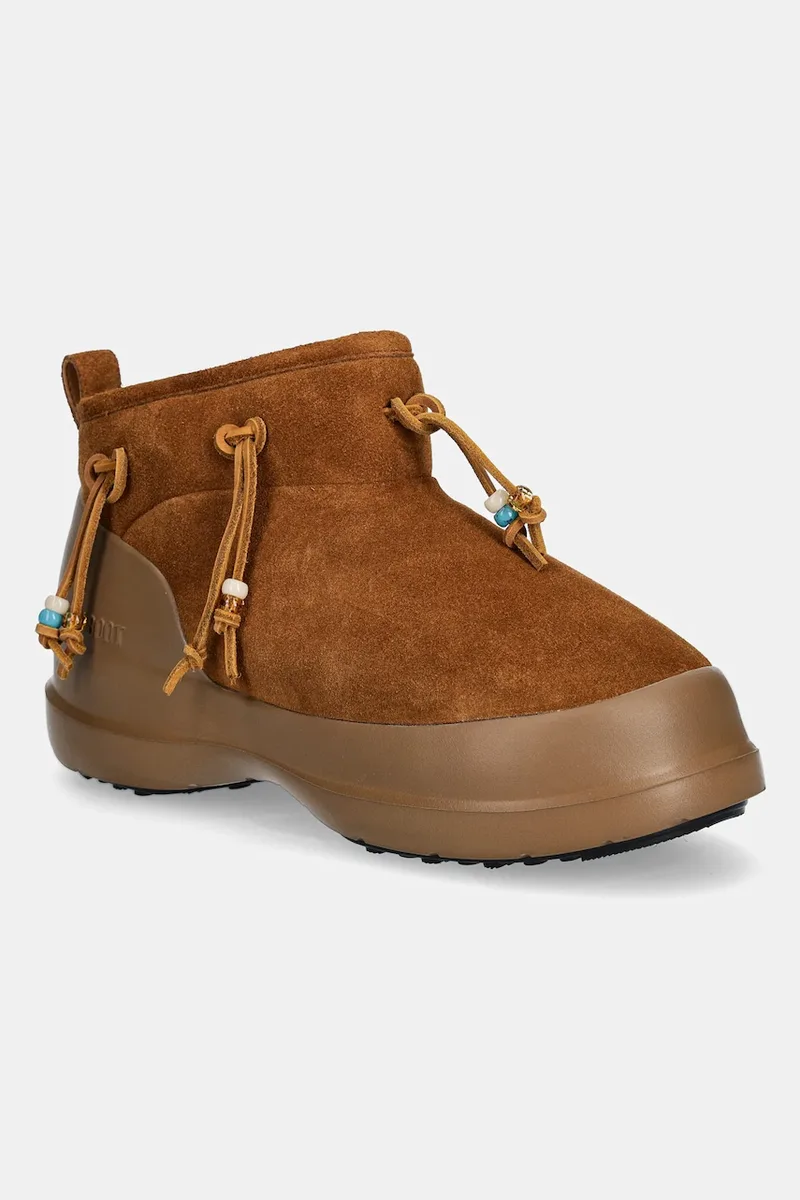 Μπότες χιονιού σουέτ Moon Boot MB LUNA LOW SUEDE BEADS