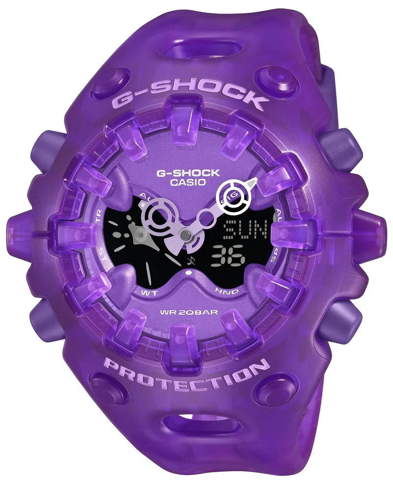 CASIO G-Shock The Over Size Chronograph - GA-V01SKE-6AER Purple case with Purple Rubber Strap