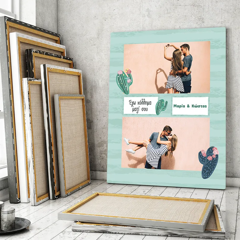 Cactus Love - Καμβάς - 20X20 - Τετράγωνο