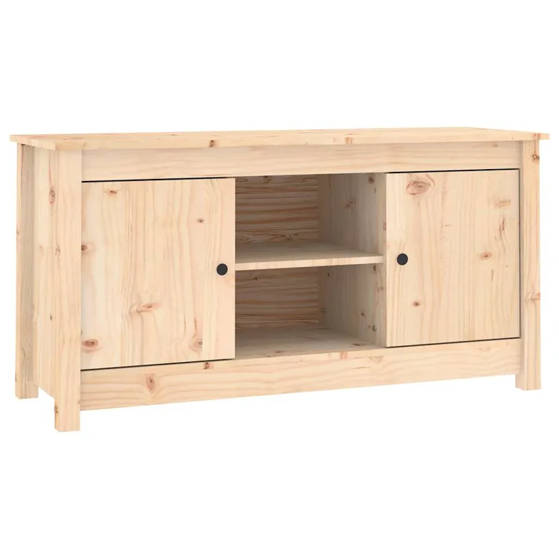 vidaXL Έπιπλο Τηλεόρασης 103 x 36,5 x 52 εκ. από Μασίφ Ξύλο Πεύκου