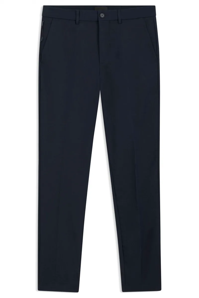 BOSS ΠΑΝΤΕΛΟΝΙ CHINO SLIM FIT P-KAITON1-ZIP ΜΠΛΕ