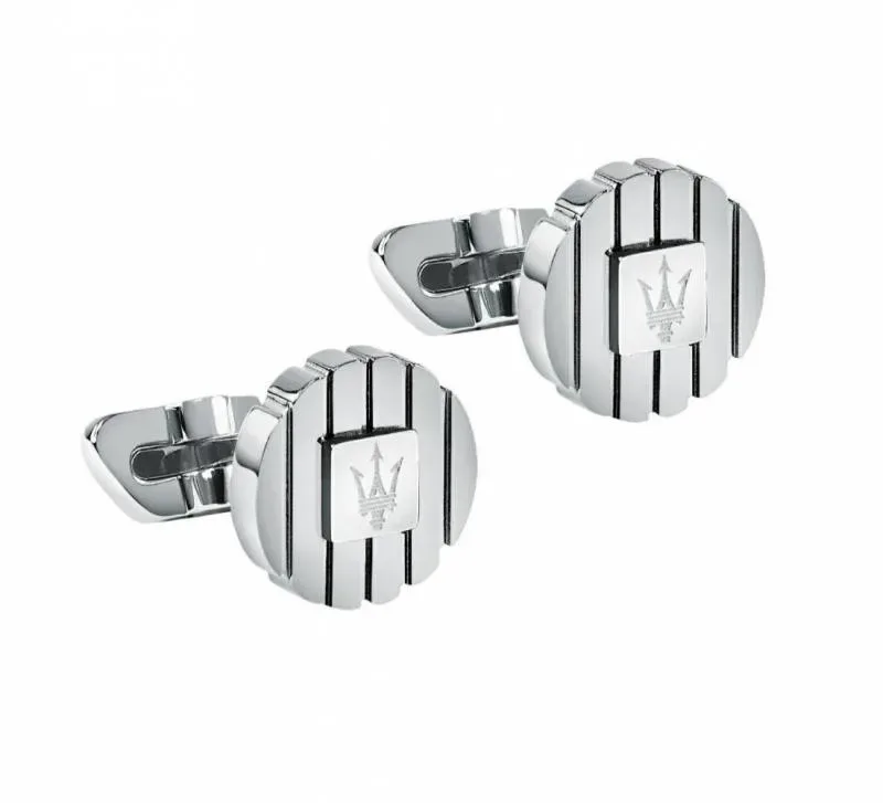 Μανικετόκουμπα Maseratti Silver Stainless Steel JM5249JD01 JM5249JD01 Ατσάλι