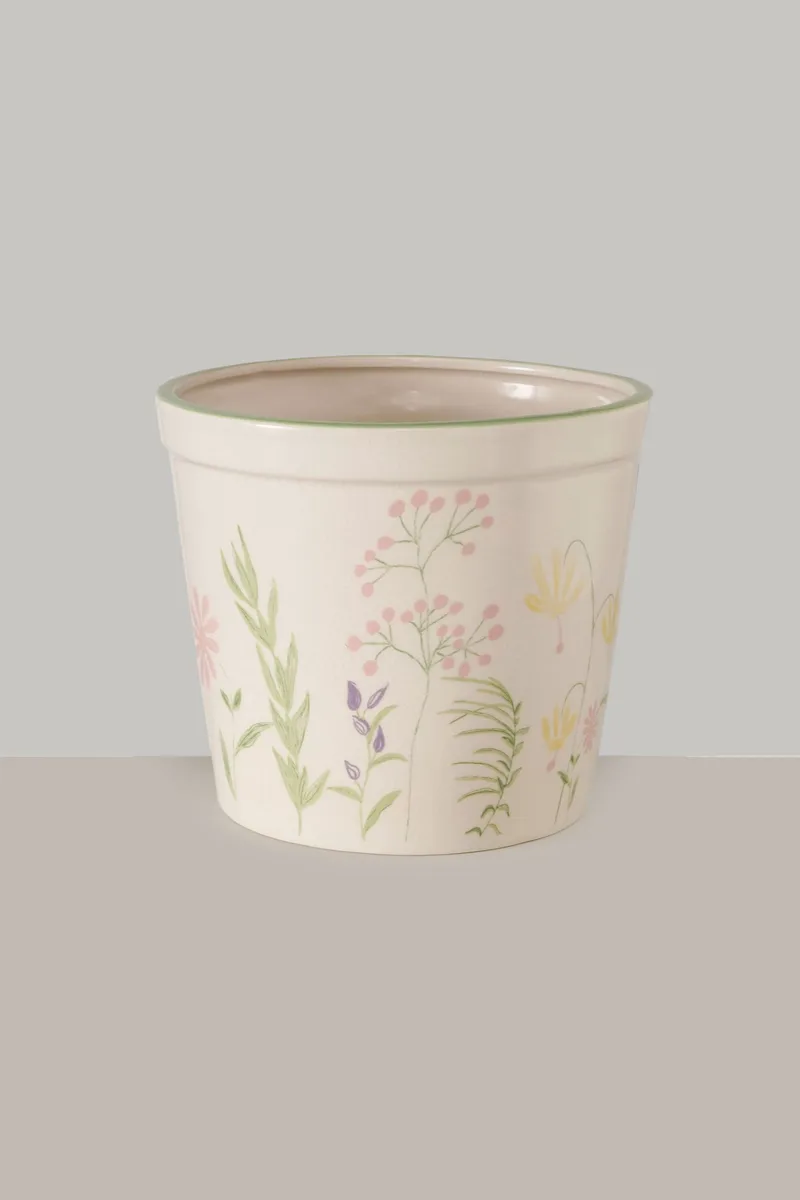 DOMUS HOMUS κεραμικό κασπώ με αστερίες "Blossom" 11 x 13 cm - 20-72-572