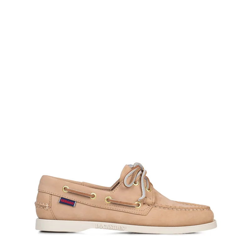 Boat γυναικεία Sebago Μπεζ L74121SW-906R Docksides Portland Nubuck 262