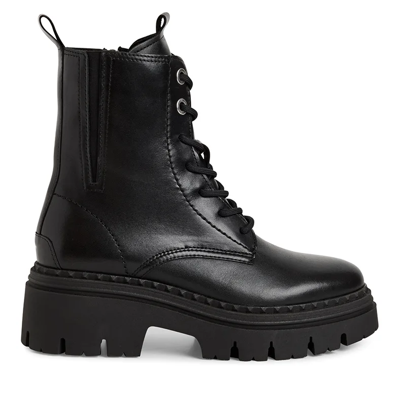 TAMARIS ΓΥΝΑΙΚΕΙΟ ΜΠΟΤΑΚΙ 1-25209-45 003 BLACK LEATHER