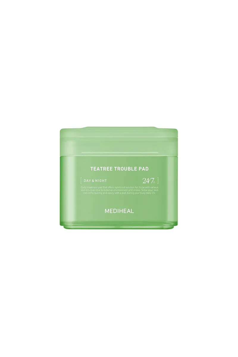 Mediheal Tea Tree Trouble Pad - Εμποτισμένα Δισκία Για Καταπράυνση (100 pads) - 8809615058671