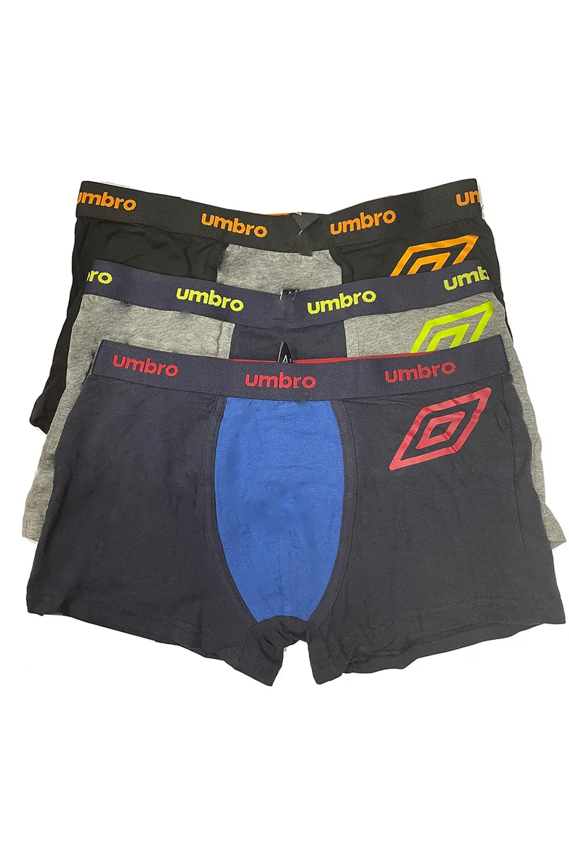UMBRO ανδρικά μποξεράκια με λάστιχο μέσης (3 τεμάχια)-UIB05310G3