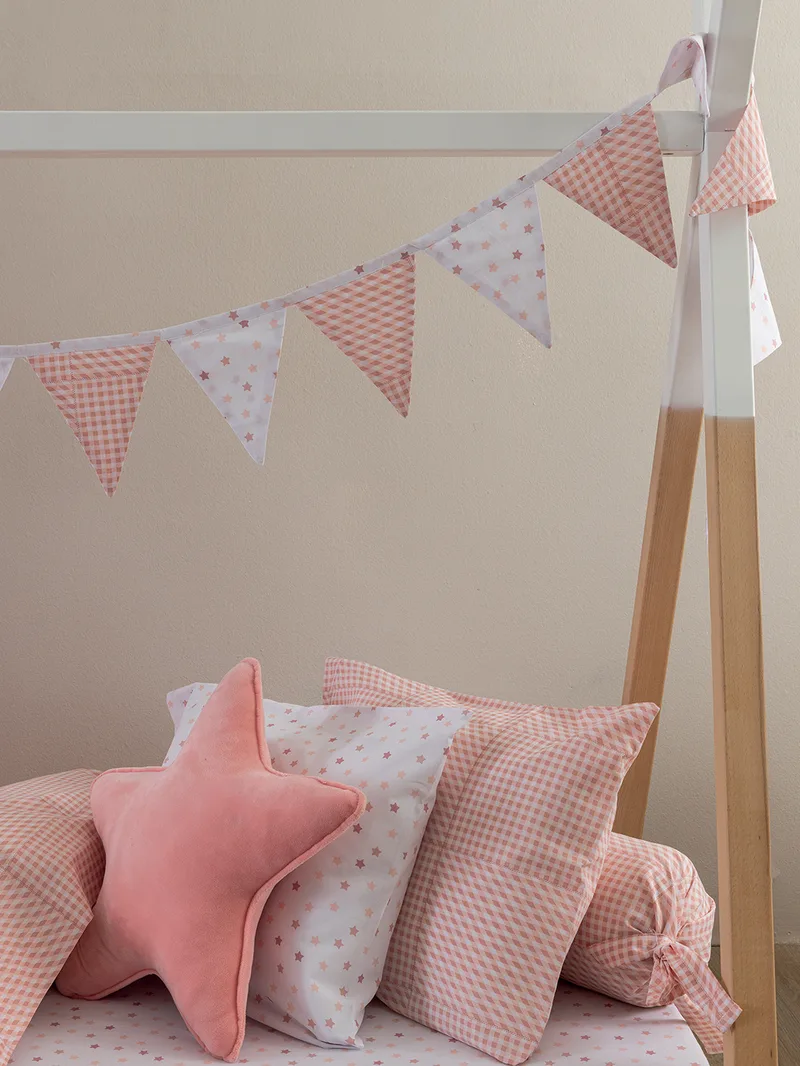 Διακοσμητικά σημαιάκια Bon Bon 240cm BB100-BB101 ROSE - Palamaiki