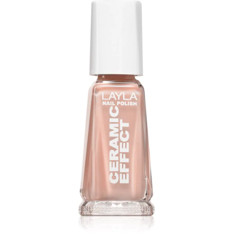 Layla Cosmetics Ceramic Effect βερνίκι νυχιών απόχρωση N.17 Ballet Shoes 10 ml